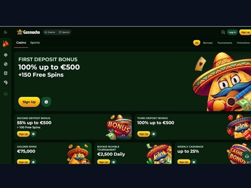 Registrazione passo dopo passo su Casinacho Casino Nacho Casino per nuovi giocatori italiani