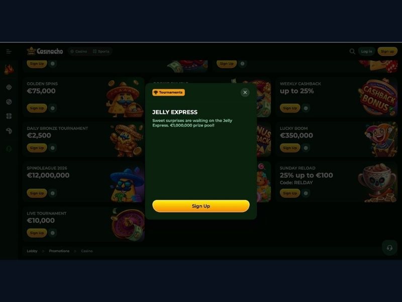 Demo mode e prime esplorazioni del catalogo su Casinacho Casino Nacho Casino per nuovi giocatori