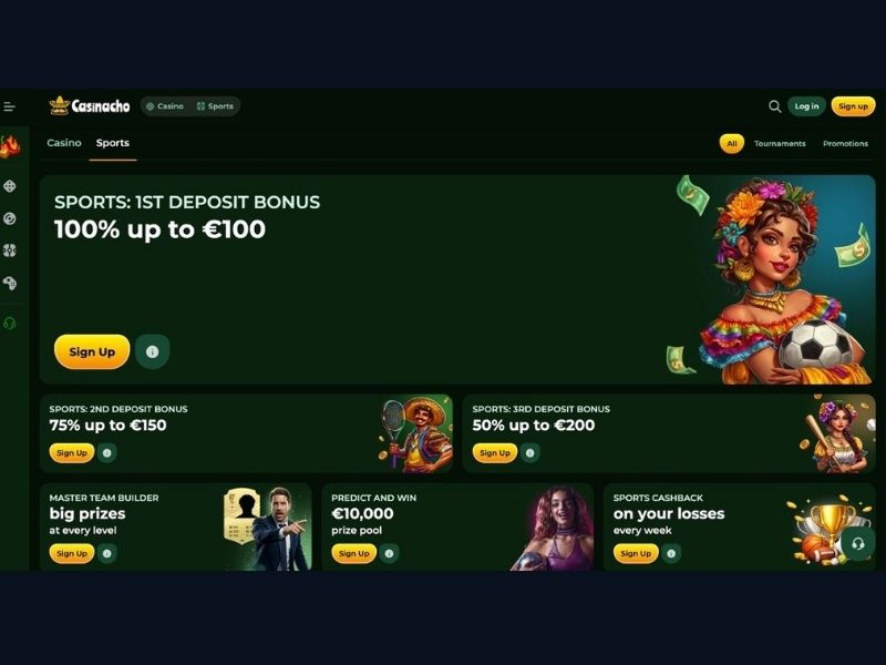 Primo deposito e bonus mobile su Casinacho Casino Nacho Casino per nuovi giocatori italiani